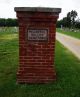 Entrance, Peaceful Valley Cemetery, Odin, Marion County, Illinois