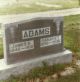 Headstone, Adams, James H. and Sarah E. Headstone, Adams, James H. and Sarah E.