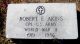 Headstone, Akins, Robert E.