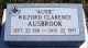 Headstone, Ausbrook, Wilford Clarence