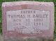 Headstone, Bailey, Thomas H. Headstone, Bailey, Thomas H.