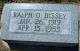 Headstone, Bissey, Ralph O. Headstone, Bissey, Ralph O.