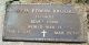 Headstone, Brooks, Otis Edwin Headstone, Brooks, Otis Edwin