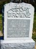 Headstone, Browne, Albert G and Belle Headstone, Browne, Albert G and Belle