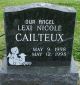 Headstone, Cailteux, Lexi Nicole Headstone, Cailteux, Lexi Nicole