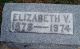 Headstone, Chaffin, Elizabeth V. Headstone, Chaffin, Elizabeth V.