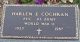 Headstone, Cochran, Harlen E. Headstone, Cochran, Harlen E.