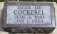 Headstone, Cockerel, Jackie Lee Headstone, Cockerel, Jackie Lee