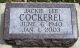 Headstone, Cockerel, Jackie Lee