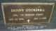 Headstone, Cockerell, Danny Headstone, Cockerell, Danny