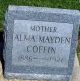 Headstone, Coffin, Alma Mayden Headstone, Coffin, Alma Mayden