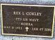Headstone, Cokley, Rex L. Headstone, Cokley, Rex L.