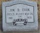 Headstone, Cook, Jim D. Headstone, Cook, Jim D.
