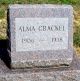 Headstone, Crackel, Alma Headstone, Crackel, Alma