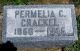 Headstone, Crackel, Permelia C. Headstone, Crackel, Permelia C.