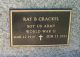 Headstone, Crackel, Ray B. Headstone, Crackel, Ray B.