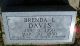 Headstone, Davis, Brenda L. Headstone, Davis, Brenda L.