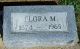 Headstone, Deabler, Flora M. Headstone, Deabler, Flora M.
