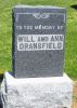 Headstone, Dransfield, Will and Ann Headstone, Dransfield, Will and Ann