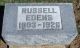 Headstone, Edens, Russell Headstone, Edens, Russell