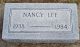 Headstone, Ervin, Nancy Lee Headstone, Ervin, Nancy Lee