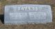 Headstone, Evans, Carrie Mae and Charles D. Headstone, Evans, Carrie Mae and Charles D.