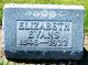 Headstone, Evans, Elizabeth Headstone, Evans, Elizabeth