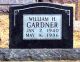 Headstone, Gardner, William H. Headstone, Gardner, William H.