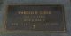 Headstone, Good, Harold R. Headstone, Good, Harold R.