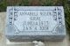 Headstone, Gray, Annabell Nosek Headstone, Gray, Annabell Nosek