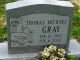 Headstone, Gray, Thomas Michael Headstone, Gray, Thomas Michael