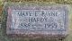 Headstone, Hardy, Mary E. Payne Headstone, Hardy, Mary E. Payne
