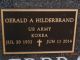 Headstone, Hilderbrand, Gerald A. Headstone, Hilderbrand, Gerald A.