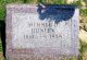 Headstone, Hunley, Minnie D. Headstone, Hunley, Minnie D.