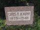 Headstone, Karr, Oris T.