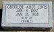 Headstone, Lents, Gertrude Alice Headstone, Lents, Gertrude Alice