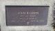 Headstone, Lents, John R. Headstone, Lents, John R.