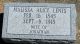 Headstone, Lents, Malissa Alice Headstone, Lents, Malissa Alice