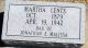 Headstone, Lents, Martha Headstone, Lents, Martha