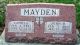 Headstone, Mayden, Camilla and John W. Headstone, Mayden, Camilla and John W.
