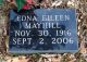 Headstone, Mayhill, Edna Eileen Headstone, Mayhill, Edna Eileen