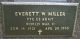 Headstone, Miller, Everett W. Headstone, Miller, Everett W.