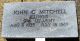 Headstone, Mitchell, John C. Headstone, Mitchell, John C.