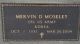 Headstone, Moseley, Mervin D. Headstone, Moseley, Mervin D.