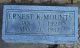 Headstone, Mounts, Ernest K. Headstone, Mounts, Ernest K.
