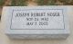 Headstone, Nosek, Joseph Robert Headstone, Nosek, Joseph Robert