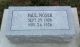 Headstone, Nosek, Paul Headstone, Nosek, Paul