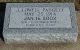 Headstone, Padgett, J. Lowell Headstone, Padgett, J. Lowell
