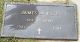 Headstone, Pate, James A. Headstone, Pate, James A.