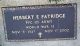 Headstone, Patridge, Herbert E. Headstone, Patridge, Herbert E.